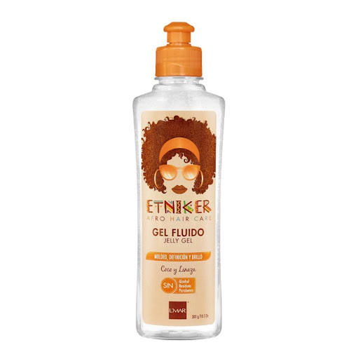 GEL FLUIDO DE RIZOS ETNIKER 300g ETNIKER 300gr x 1 El GEL FLUIDO JELLY GEL, aporta a tú cabello la hidratación que tanto necesita, haciéndolo más manejable y dándole fuerza y vitalidad. El cuidado diario es tan importante y este producto te brinda tod