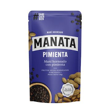 Maní Horneado Manata Pimienta x 30 gr  