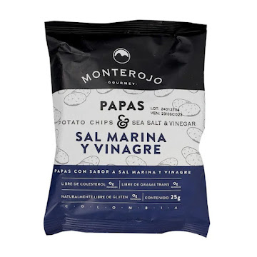 Papas Monterojo Sal Marina Y Vinagre x 25 gr  