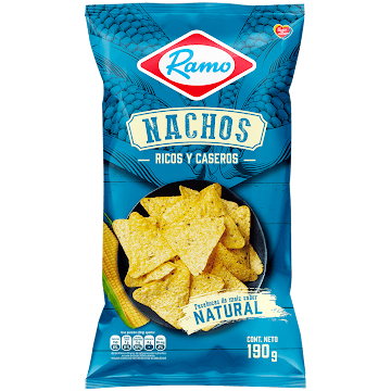 Pasabocas Ramo Nachos De Maíz Sabor Natural x 190 gr  