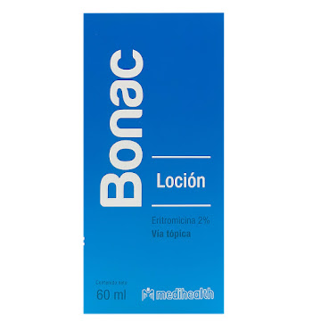 Bonac Eritromicina 2% Megalabs Loción Frasco x 60 ml  