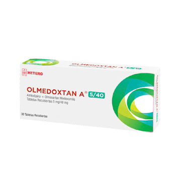 Olmedoxtan A Olmesartan 40mg + Amlodipino 5mg Caja x 30 Tabletas  