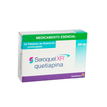 Seroquel XR Quetiapina 300 mg Astrazeneca Caja x 30 Tabletas  