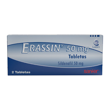 Erassin Sildenafil 50mg   Labinco Caja x 2 Tabletas 
