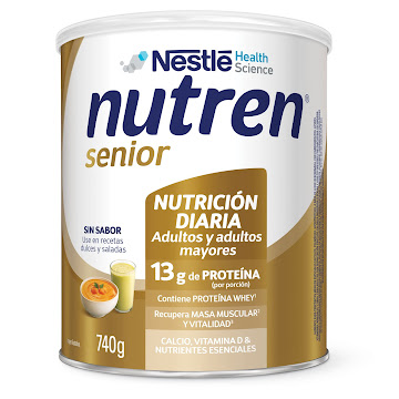 Alimento En Polvo Nutren Senior Nestle Sin Sabor Lata x 740 gr  