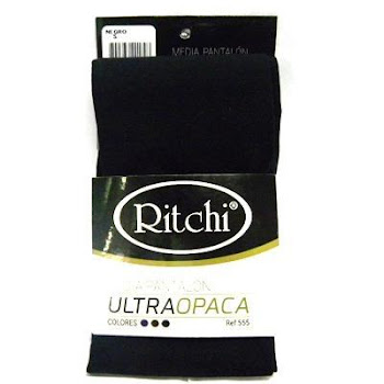 Medias Ritchi Pantalón Ultra Opaca Talla S Negro x 1 und  