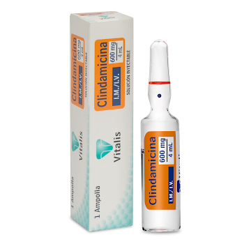 Clindamicina 600 mg/4ml Vitalis Caja x 1 Ampolla  