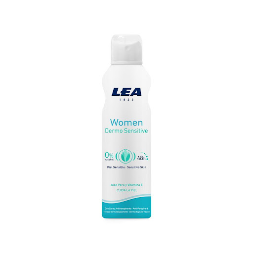 LEA Women Desodorante Spray Dermo Sensitive LEA Frasco x 1 Antitranspirante en Spray para mujer, idóneo para mantener la higiene personal durante todo el día. Con Aloe Vera y Vitamina E cuida las pieles más sensibles sin irritarla. Testado dermatológicamente