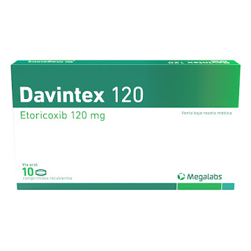 Davintex 120 Etoricoxib 120 mg Megalabs Caja x 10 Comprimidos  