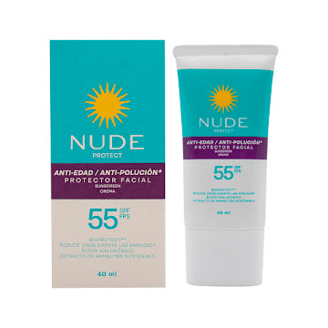 Protector Solar Nude Facial Antiedad Frasco x 40 ml   