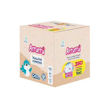 Toallitas Húmedas Arrurú   Caja x 350 und  