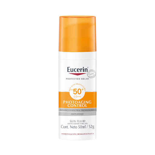 Protector Solar Eucerin Facial Antiedad Sun Fluid Spf 50 Frasco x 50 ml