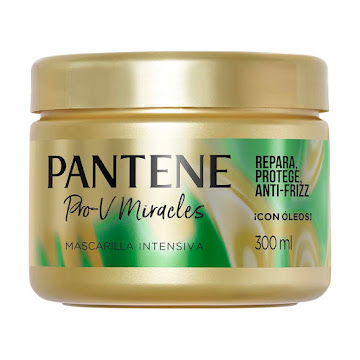Mascarilla Intensiva Pantene Pro-V Miracles Repara, Protege, Anti-Frizz Frasco x 300 ml  