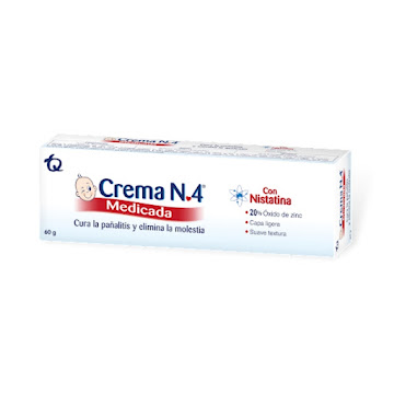 Crema Anti Pañalitis Crema N4 Medicada Con Nistatina x 60 gr  