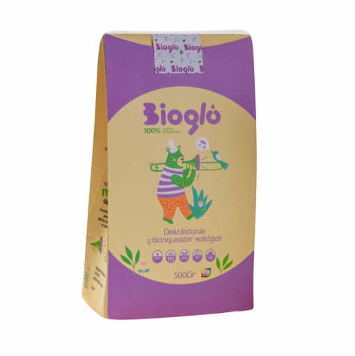 Desinfectante y blanqueador  Bioglú Doypack x 500gr x 500gr Desinfectante y blanquador BIUGLÚ permite eliminar manchas difíciles, bacterias, hongos y residuos orgánicos sin recurrir a lejía o cloro. Al no contener cloro ni fosfatos pesados, el producto puede u