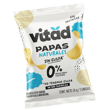 Papas Vitad Sabor   Natural x 24 gr  