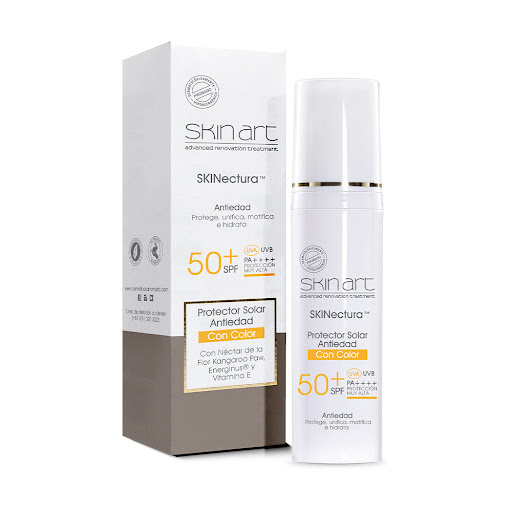 Protector Solar Skin Art Con Color Caja x 50 gr