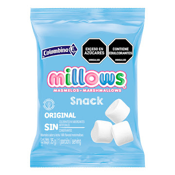 Masmelos Colombina Millows Blanco x 35 gr  