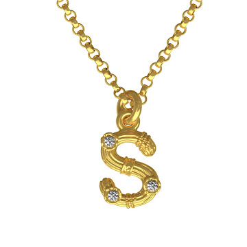 Collar My Name Letra S  undefined