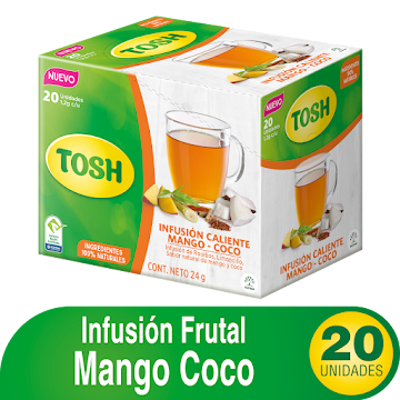 Infusiones Tosh Mango Coco x 20 sobres  