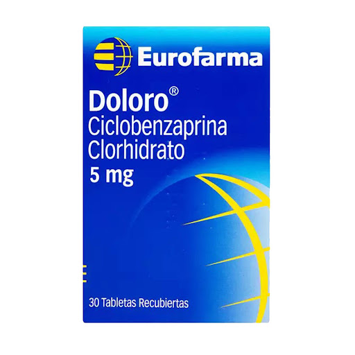 Doloro Ciclobenzaprina 5 mg Eurofarma Caja x 30 Tabletas