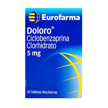Doloro Ciclobenzaprina 5 mg Eurofarma Caja x 30 Tabletas  
