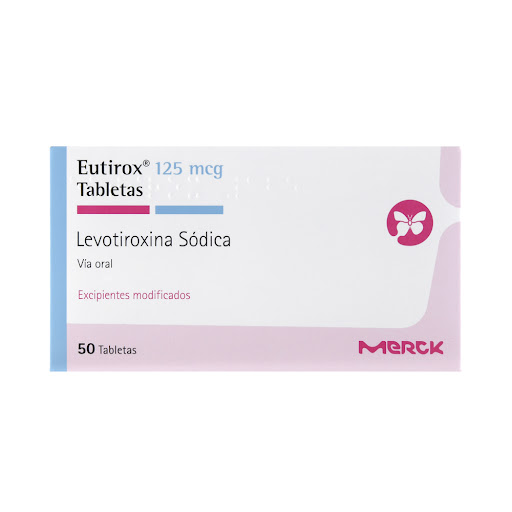 Eutirox Levotiroxina Sódica 125 mcg Merck Caja x 50 Tabletas