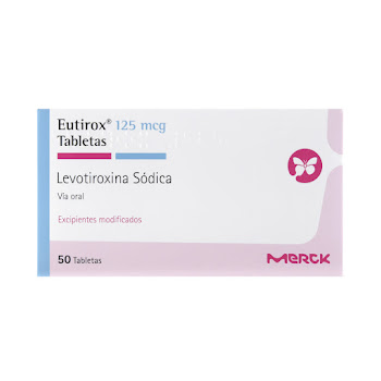 Eutirox Levotiroxina Sódica 125 mcg Merck Caja x 50 Tabletas  
