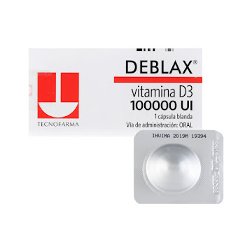 Deblax Vitamina D3 100000 UI Tecnofarma Caja x 1 Cápsula  