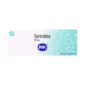 Sertralina 50 mg MK Caja x 30 Tabletas  