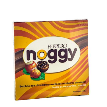 CHOCOLATE FERRERO   NOGGY CHOCOLATE AVELLANAS X200G.  
