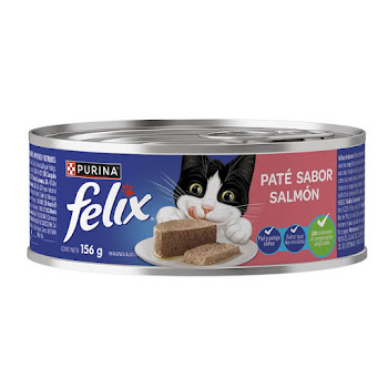 Comida Para Mascotas Gatos Purina Felix Paté Salmón x 156 gr  