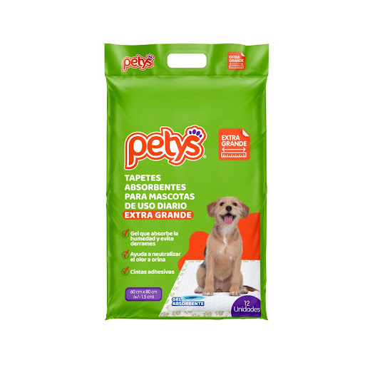 Tapetes Absorbentes Petys Extra Grandes Paquete x 12 und