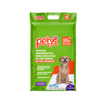 Tapetes Absorbentes Petys Extra Grandes Paquete x 12 und  