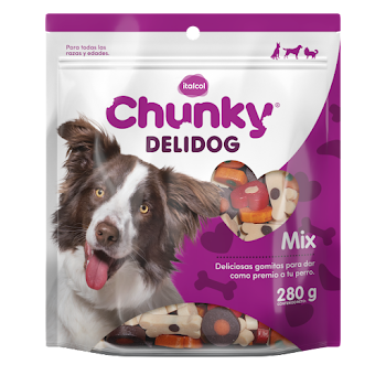 Snacks Para Perros Chunky Delidog Mix x 280 gr  