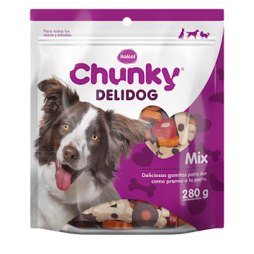 Snacks Mascotas Delidog   Chunky Mix x 280 gr  