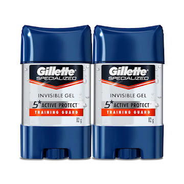 **Oferta Desodorante Gillette Clear Gel Training Guard x 2Und de 82gr  