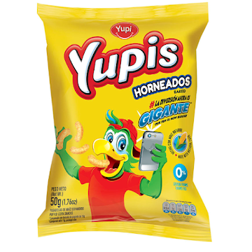 Pasabocas Yupi Yupis Gigantes Salado Paquete x 48 gr  