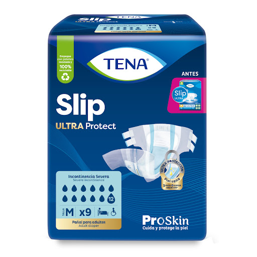 Pañal Tena Slip Ultra Protect M Paquete x 9 und