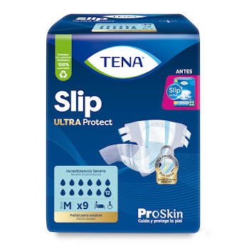 Pañal Tena Slip Ultra Protect M Paquete x 9 und  