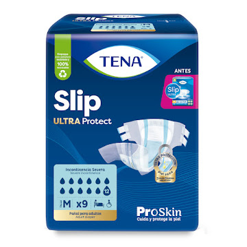 Pañal Tena Slip Ultra Protect M Paquete x 9 und  