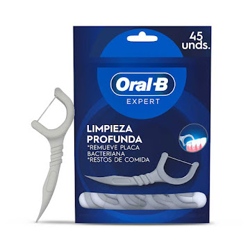Seda Dental Oral-B Expert Floss Picks Limpieza Profunda Caja x 45 und  