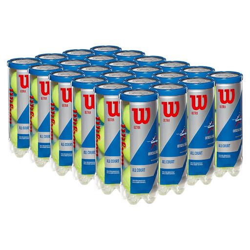Caja de Pelotas de Tenis Wilson Ultra All Court 3P X 24T Wilson Caja x 24 Pelotas de Tenis Wilson Ultra All Court 3P X 24TMejora tu juego con las Pelotas de Tenis Wilson Ultra All Court 3P, diseñadas para ofrecer un rendimiento excepcional en todas las canchas. Con un fielt