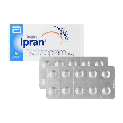 Ipran Drugtech Escitalopram 20 mg Abbott Caja x 20 Tabletas