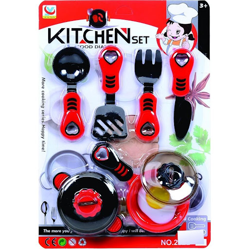 Set Cocina Food Blister Plasticos Asociados  x 1 Este set de cocina es ideal para que los niños exploren su imaginación y vivan experiencias culinarias únicas. Con accesorios y utensilios de cocina de imitación, podrán recrear recetas imaginarias y 
