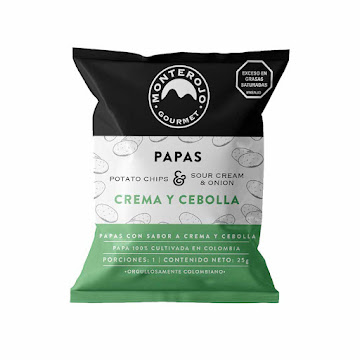 Papas Monterojo Crema Y Cebolla x 25 gr  