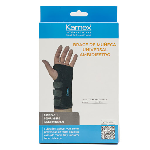 Brace Muñeca Kamex Universal Ambidiestro Negro x 1 und