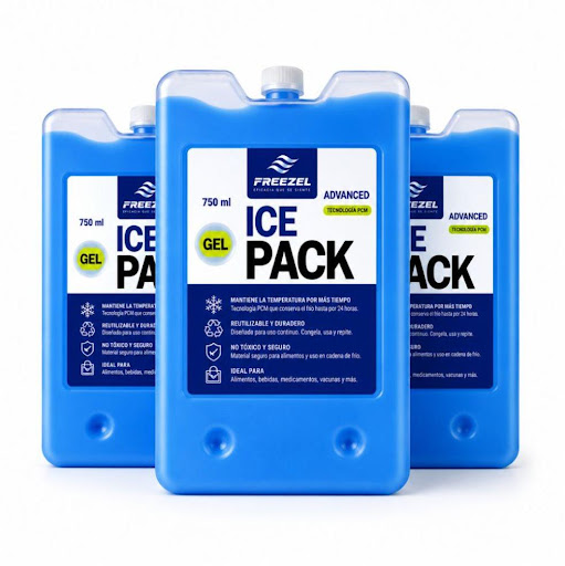 Pila de frío Alimentos Freezel 750ml Kit x 3 unidades FREEZEL Botella x 3
