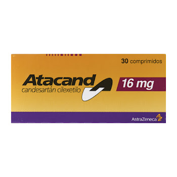 Atacand Candesartán Cilexetilo 16 mg Astrazeneca Caja x 30 Comprimidos  