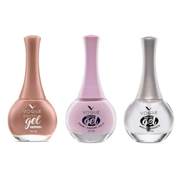 Combo Vogue esmalte Efecto Gel Brillo Diamante  